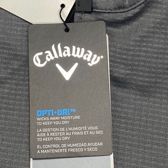 Callaway Golf Sweatshirt Mens Medium Gray OptiDry Mock Neck UPF 50+ Quarter Zip - Picture 9 of 15
